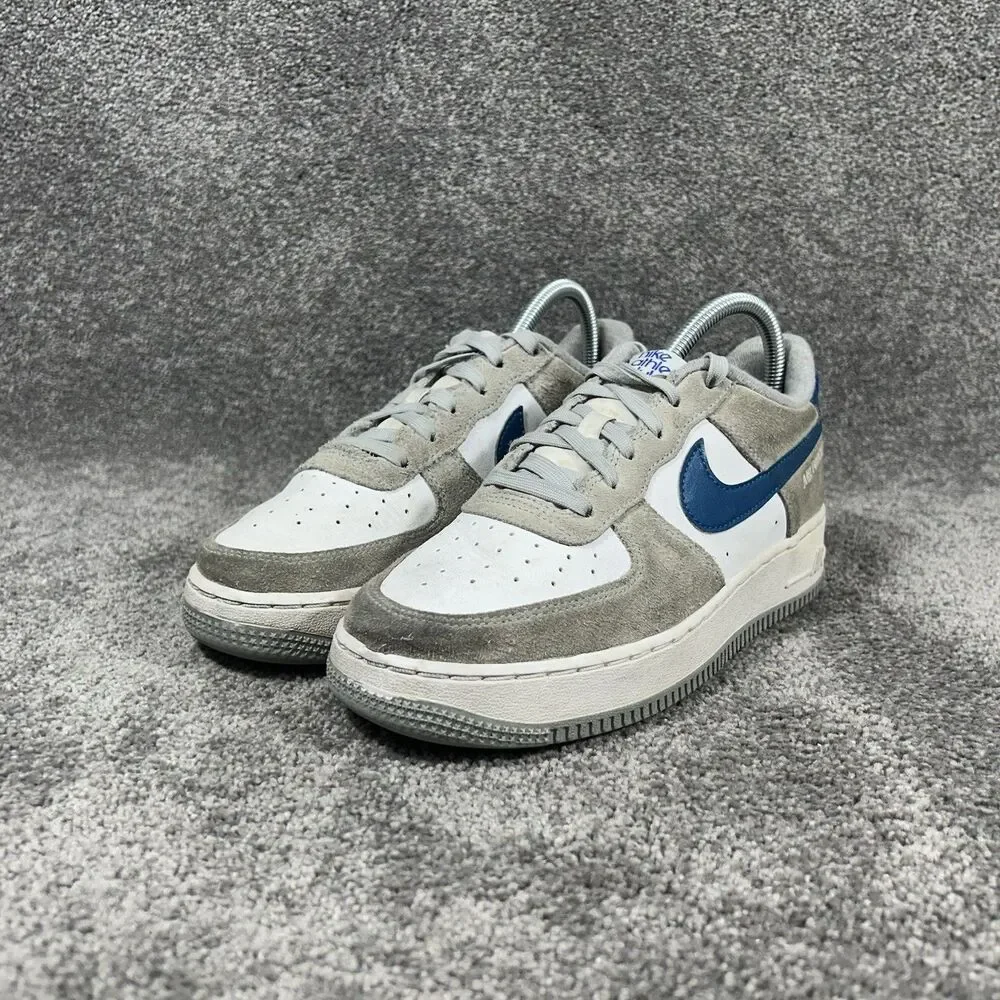 Nike Air Force 1 LV8 Low Athletic Club DH9597-001 Kid Size 6Y White Blue Shoes
